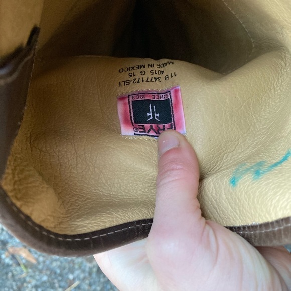 EUC Frye tall boots, dark brown Women's size 11 - Picture 6 of 8